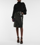 Tom Ford Velvet wedge sandals
