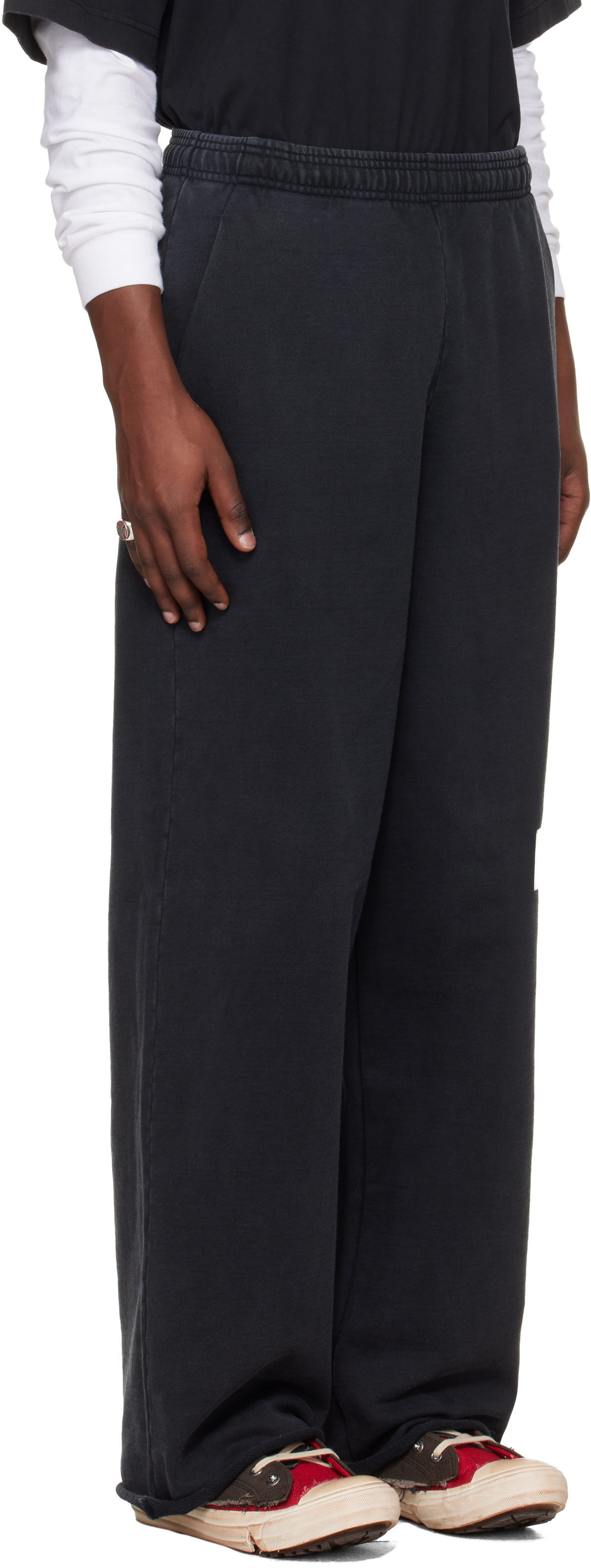 VETEMENTS Black Taped Sweatpants