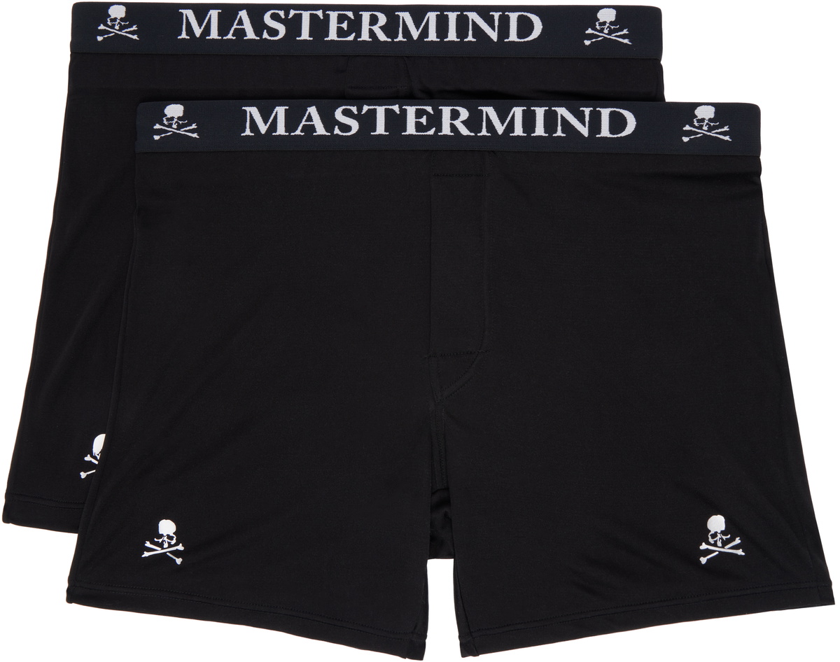 MASTERMIND WORLD Two-Pack Black MW Silk Boxers