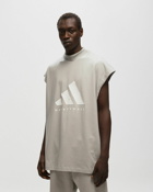 Adidas Basketball Sleeveless Tee Grey - Mens - Tank Tops
