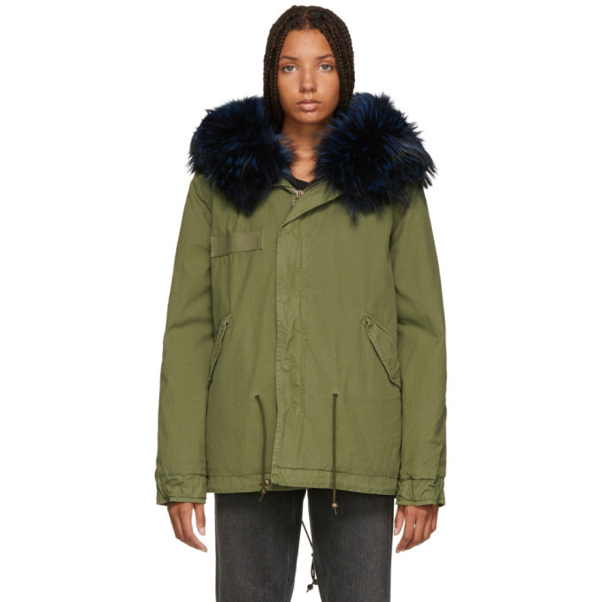 Photo: Mr and Mrs Italy Green and Blue Quilted Fur Jacket