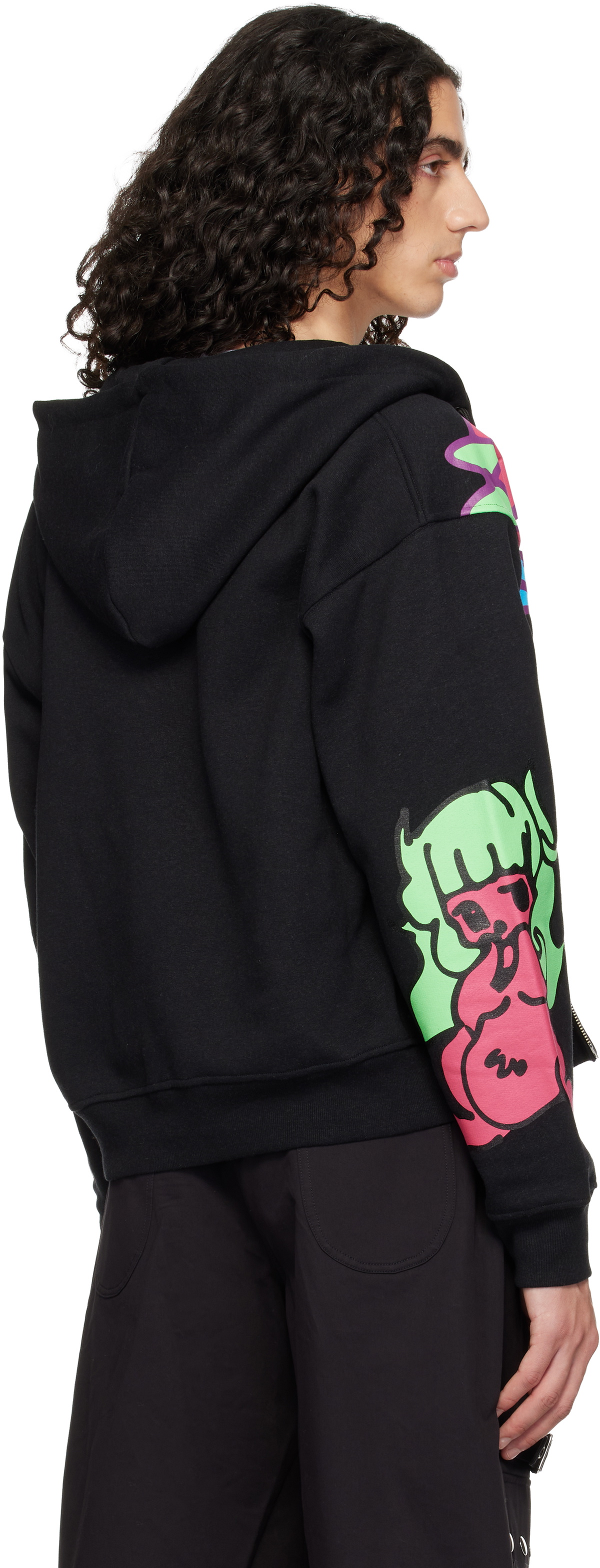 Chopova Lowena Black 'The Girls' Zip Hoodie