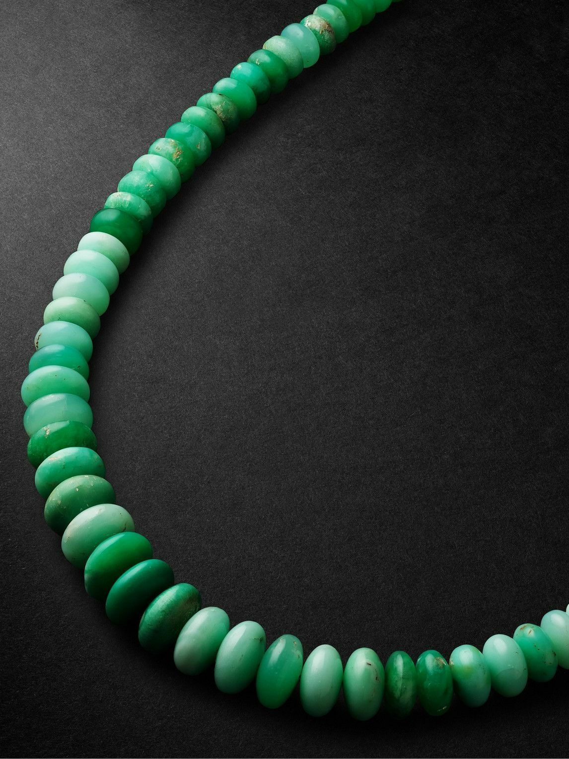 Photo: Jacquie Aiche - Gold, Chrysoprase and Diamond Beaded Necklace