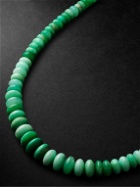 Jacquie Aiche - Gold, Chrysoprase and Diamond Beaded Necklace