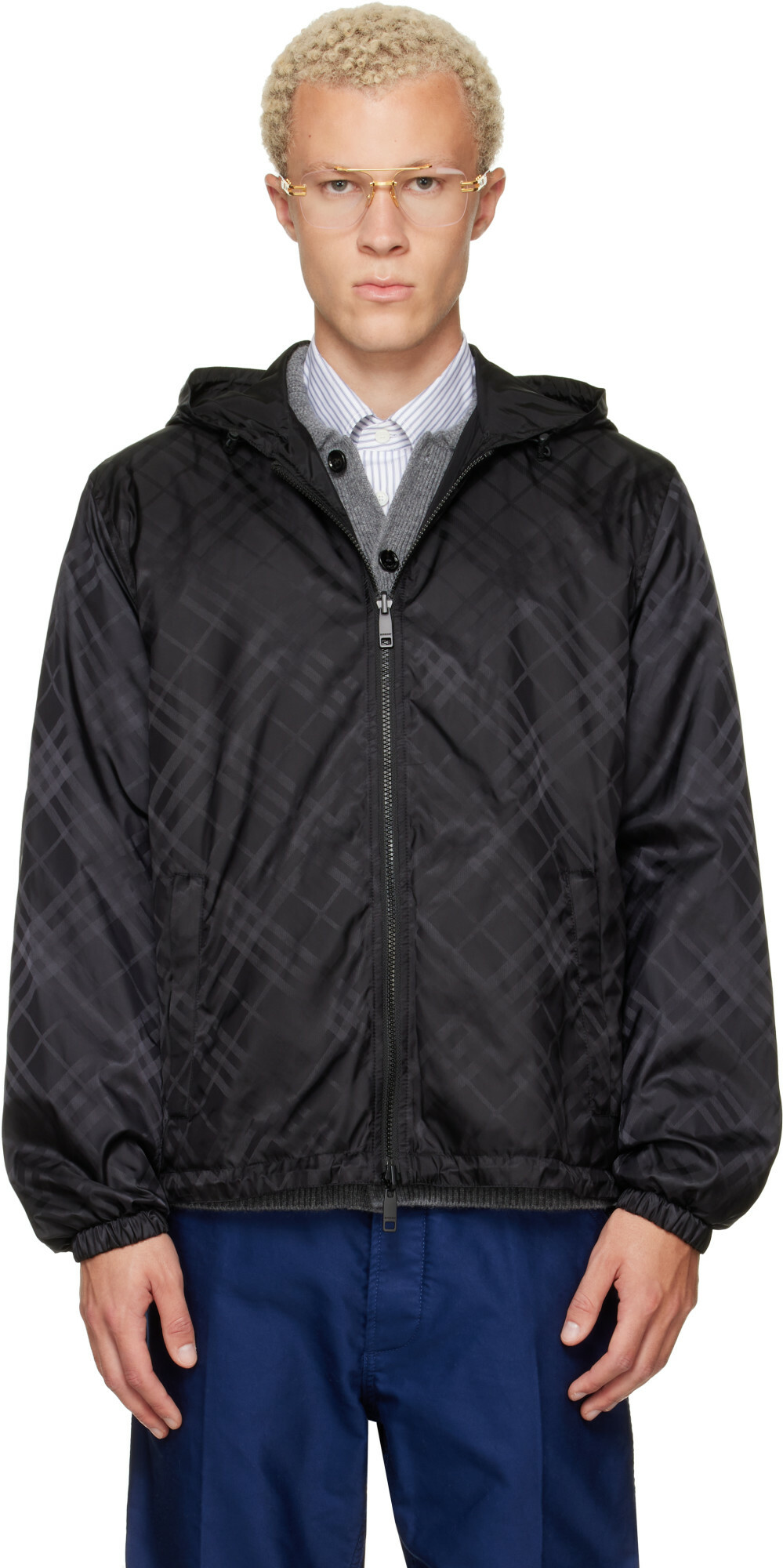 Burberry Black Check Reversible Jacket