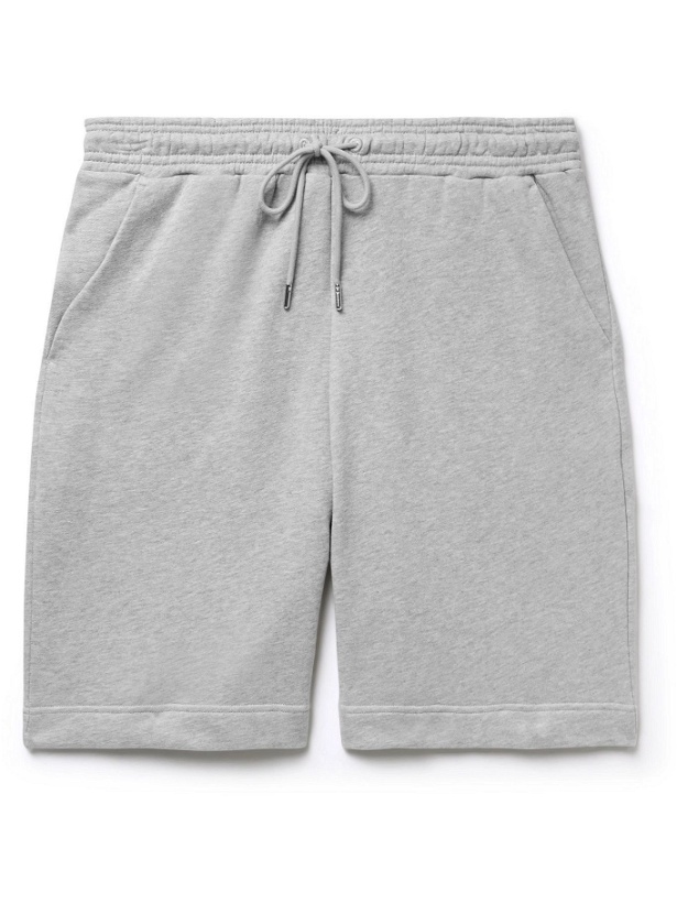Photo: Ninety Percent - Wide-Leg Organic Cotton-Jersey Drawstring Shorts - Gray