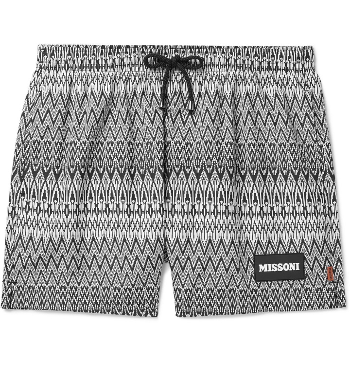 Photo: Missoni - Mid-Length Printed Swim Shorts - Gray