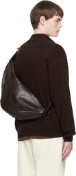 stein Brown Pure Cashmere Knit Half Zip LS Sweater