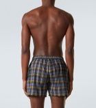 ERL Checked cotton-blend boxers