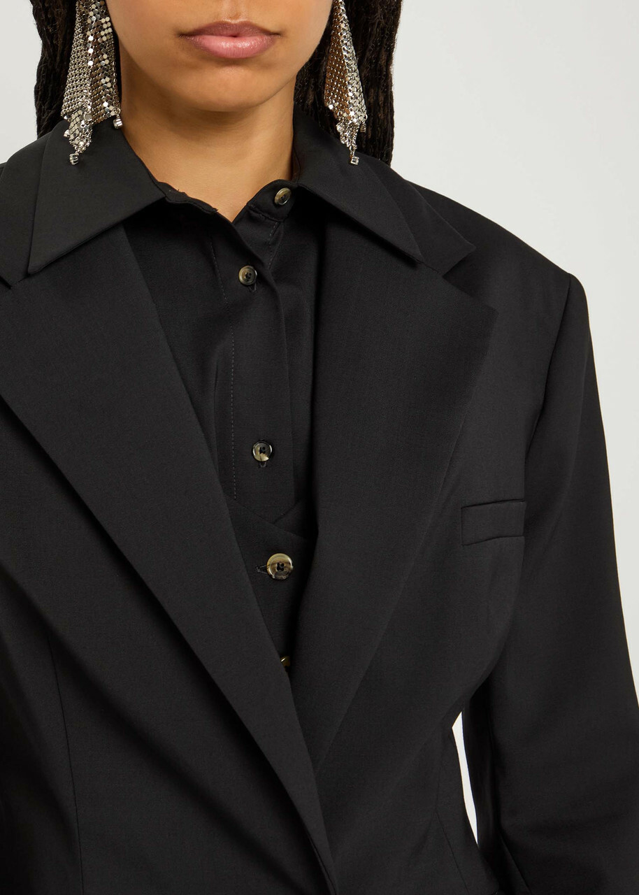 A.W.A.K.E Mode 3-in-1 Stretch-wool Jacket Black