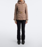 Bogner Elva belted hooded ski jacket