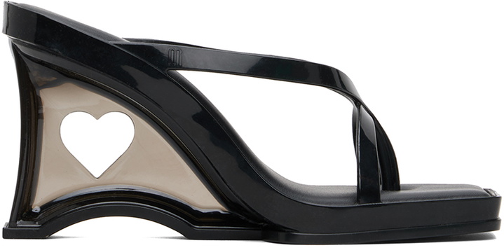 Photo: Melissa Black Glass Heel Heeled Sandals