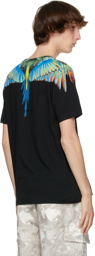 Marcelo Burlon County of Milan Black & Blue Wings T-Shirt