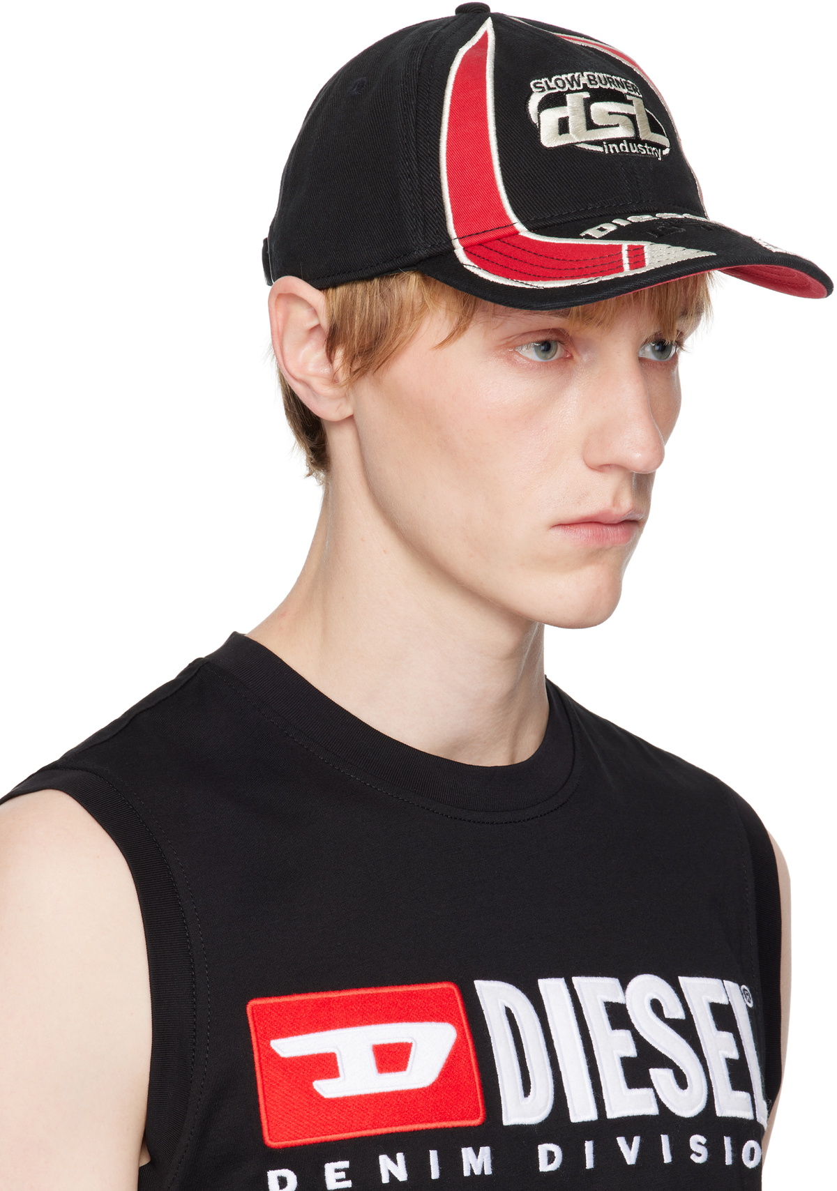 DIESEL | C-ARSON HAT BLACK/RED キャップ UNISEX Diesel (C-Arson Hat Cap) BLACK/RED - WOW concept – WOW Concept