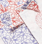 Loewe - Asymmetric Logo-Print Cotton-Poplin Shirt - Multi