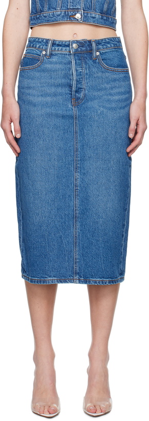 Photo: Alexander Wang Blue Pencil Midi Skirt