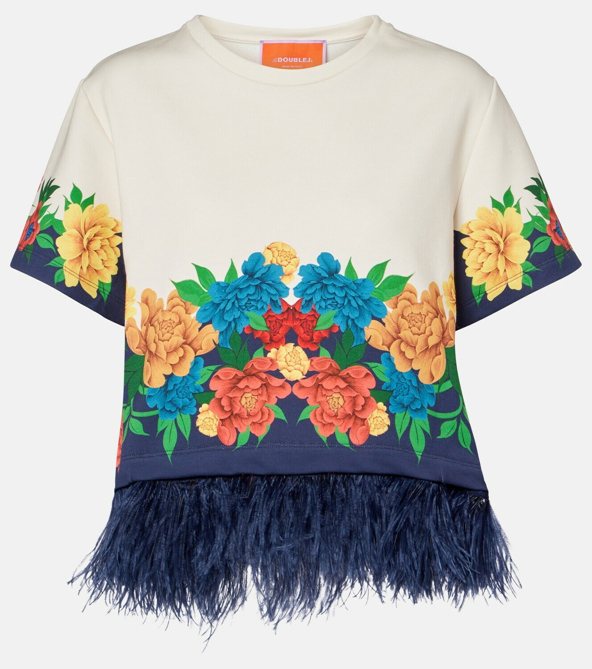 La DoubleJ La Scala floral cotton jersey T-shirt