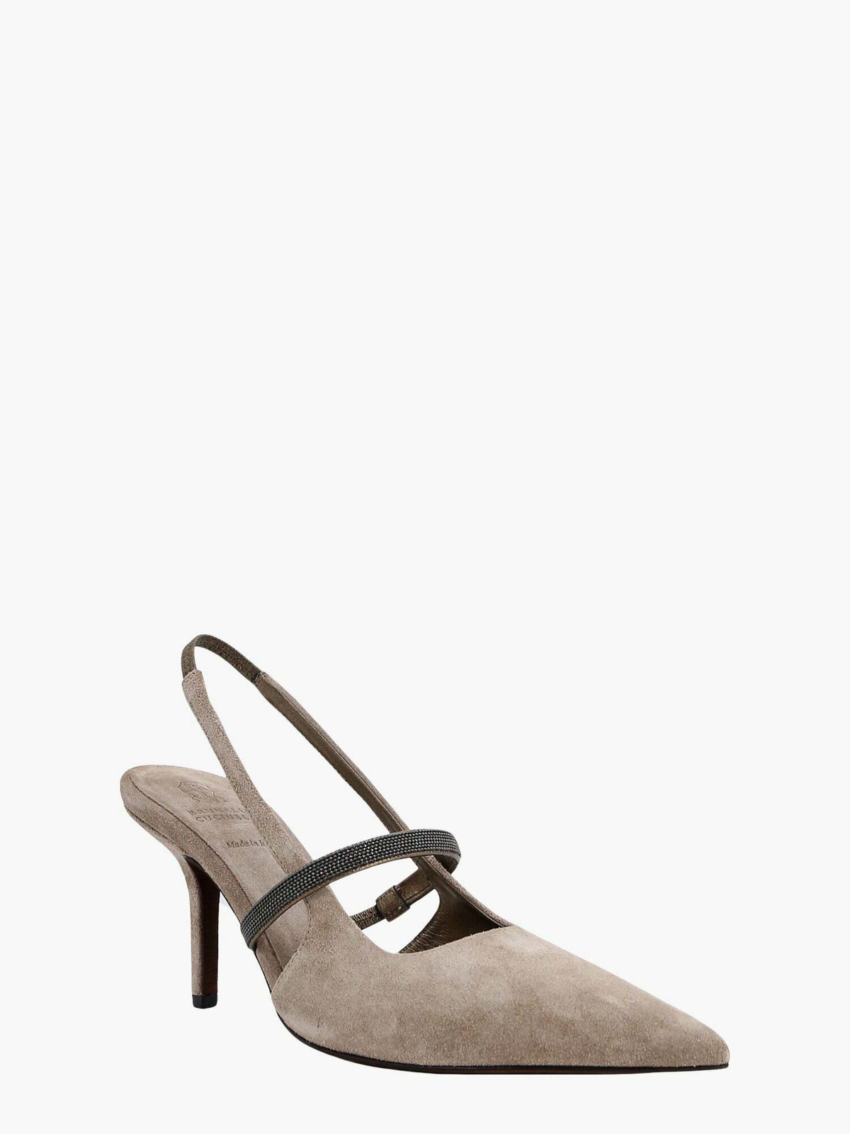 Brunello Cucinelli Slingback Beige Womens Brunello Cucinelli