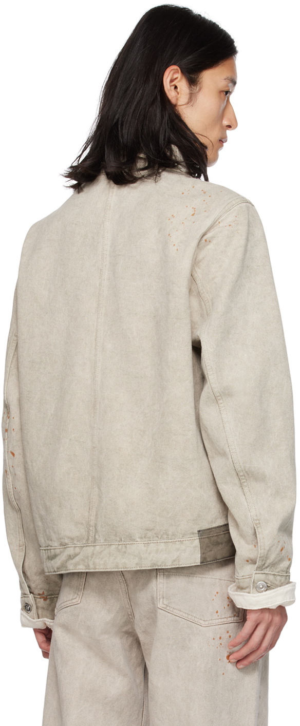 モデル着用　OUR LEGACY REBIRTH JACKET 46 グレー Our Legacy Gray Rebirth Jacket Our Legacy
