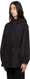MACKAGE Black Kalea-Z Hooded Rain Jacket