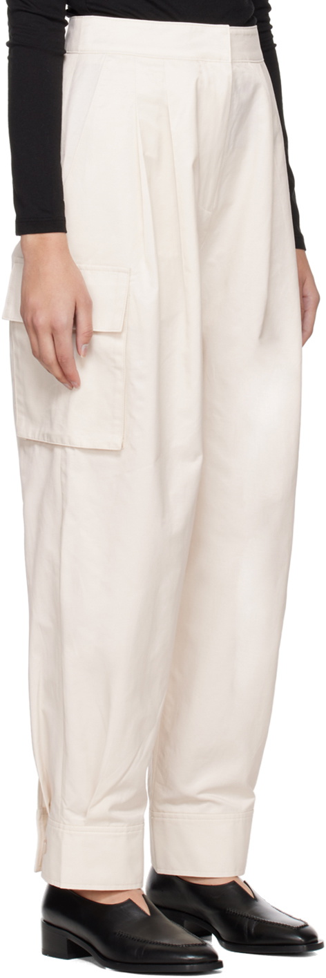 Blossom Off-White Cargo Trousers
