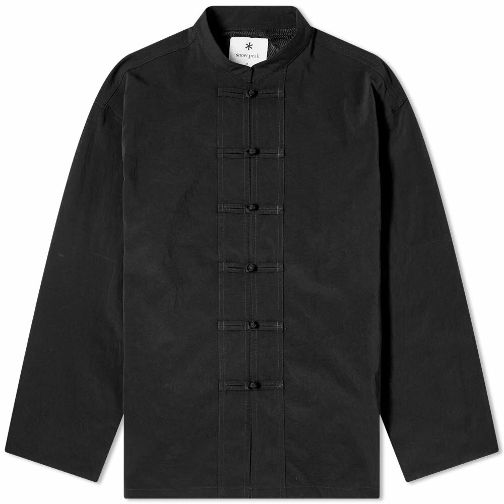 Snow Peak Women's Quick Dry Kung fu Shirt Jacket in Black Snow Peak