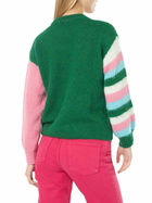 MC2 Saint Barth Woman Boxy Shape Soft Sweater With Comme Ci Comme ça Embroidery