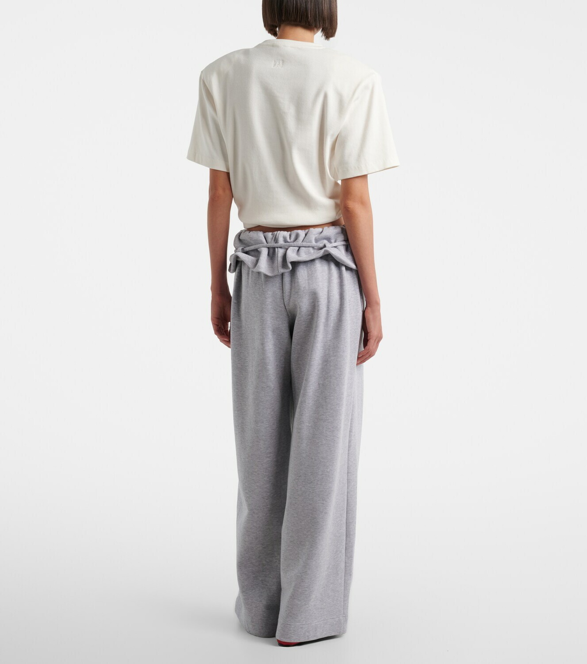Magda Butrym Ruffled cotton-blend sweatpants