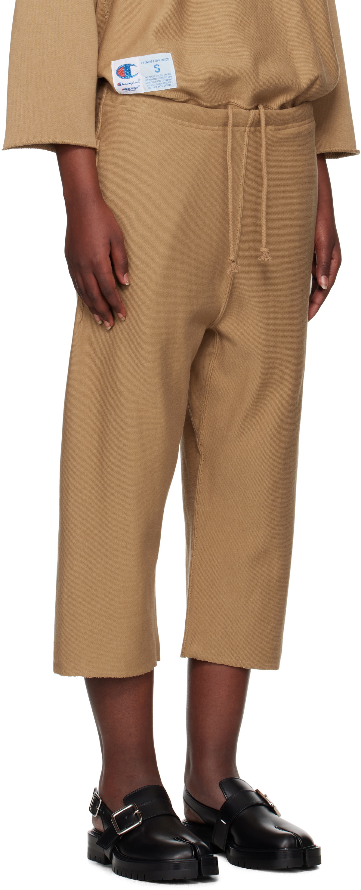 UNDERCOVER Tan Champion Edition Cropped Sweatpants