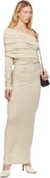 Entire Studios Taupe Bound Maxi Dress