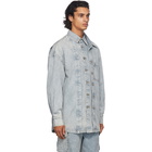 Feng Chen Wang Blue Denim Shirt