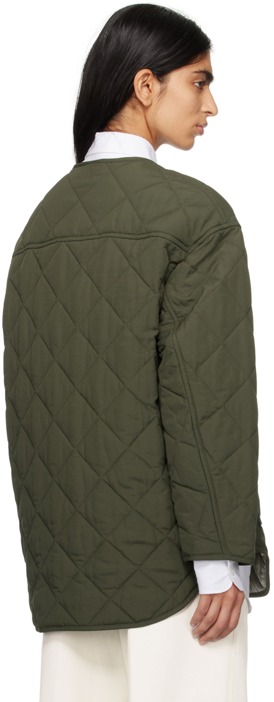 BOSS Khaki Quilted Jacket