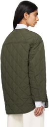 BOSS Khaki Quilted Jacket