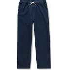 Albam - Tapered Cotton-Ripstop Drawstring Trousers - Blue