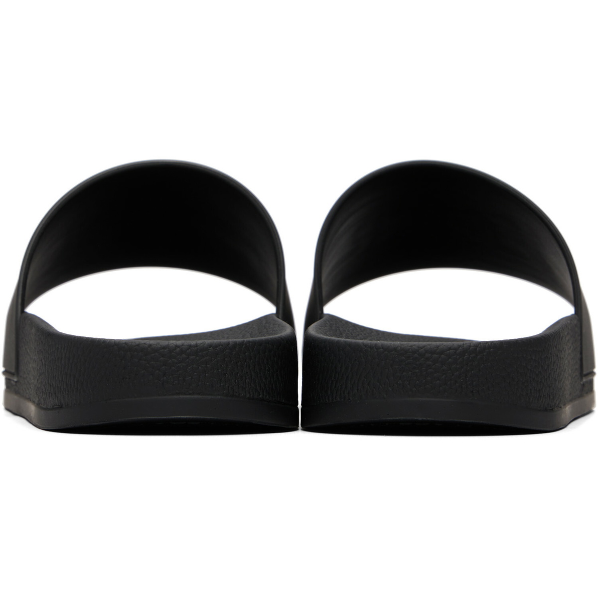 Palm Angels Black Big Logo Pool Slides