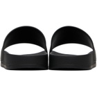Palm Angels Black Big Logo Pool Slides
