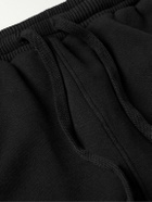 Pasadena Leisure Club - Puff Tapered Logo-Print Cotton-Jersey Sweatpants - Black
