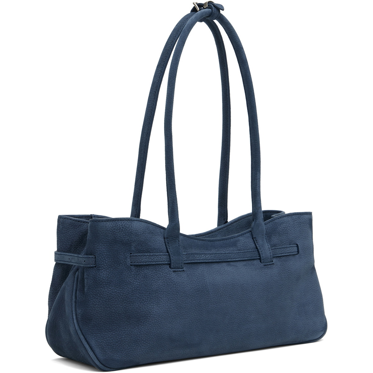 MARGESHERWOOD Navy Leather 'Grandma' Used Shoulder Bag