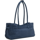 MARGESHERWOOD Navy Leather 'Grandma' Used Shoulder Bag
