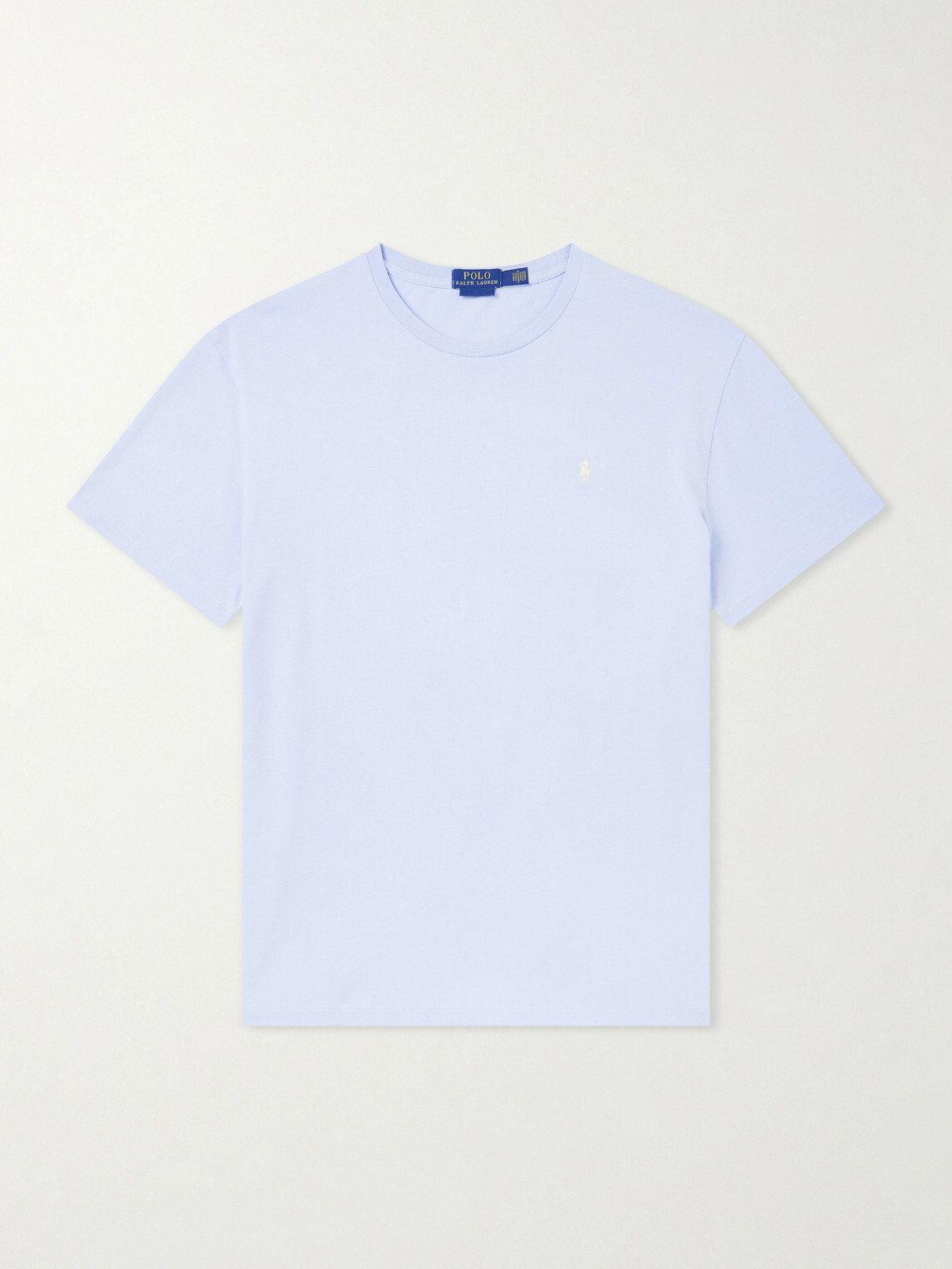 Polo Ralph Lauren - Logo-Embroidered Cotton-Jersey T-Shirt - Blue