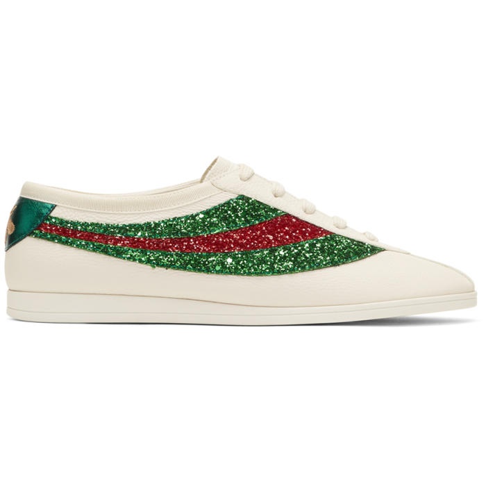 Photo: Gucci Off-White Glitter Falacer Sneakers 