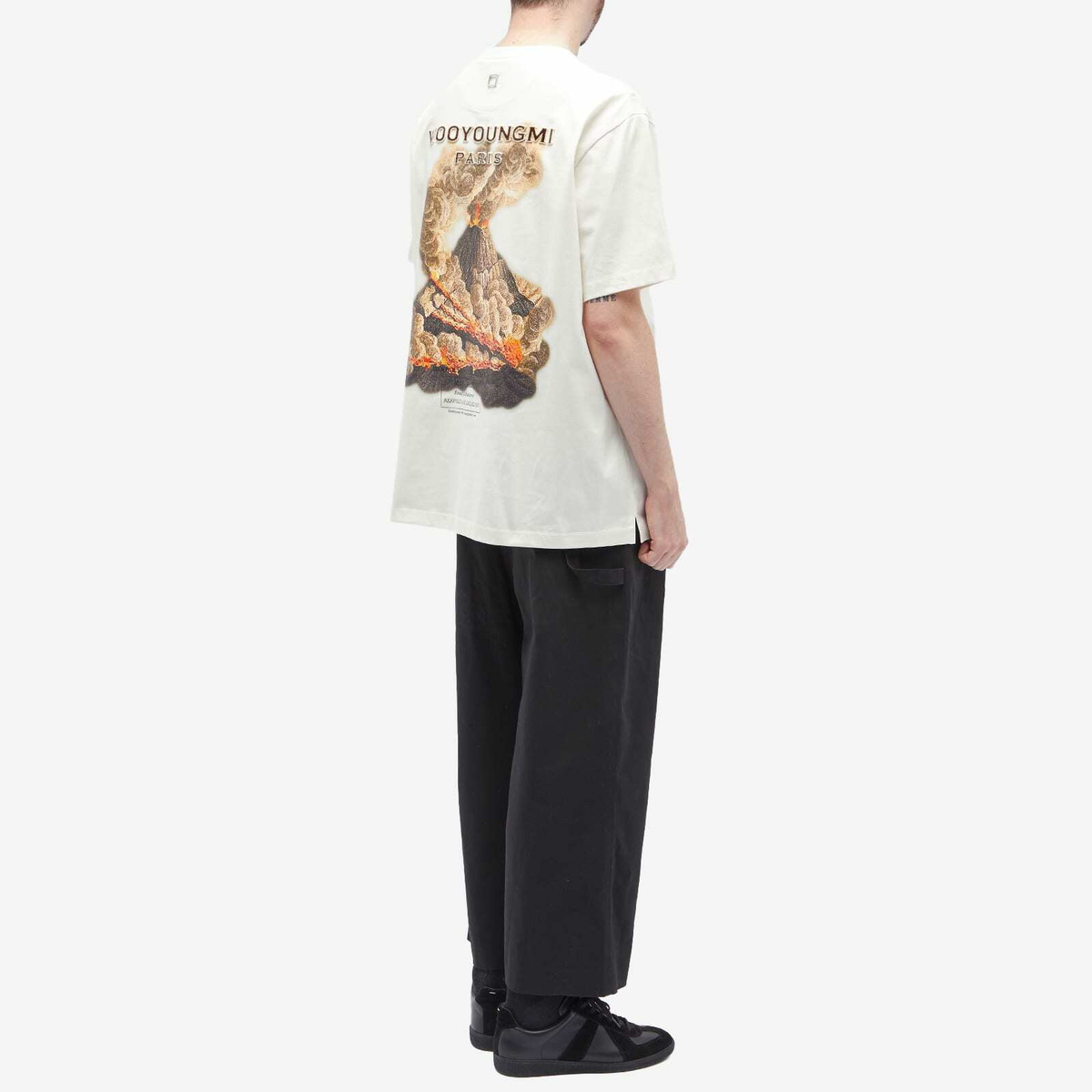 Wooyoungmi Men's Seoul Back Logo Mountain Graphic T-Shirt in