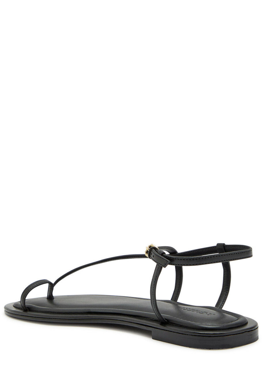 A.emery Reef Leather Sandals Black