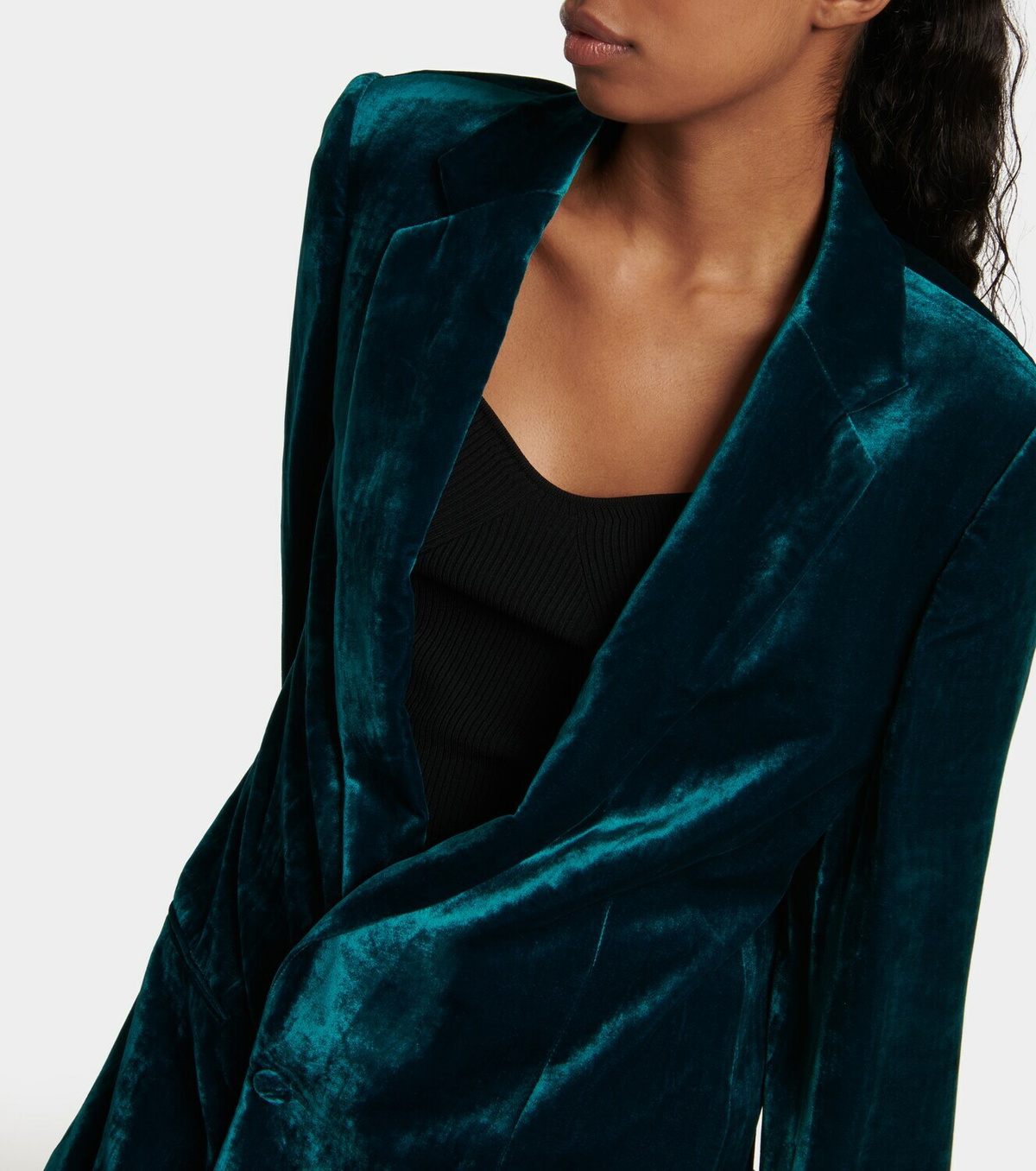 Petar Petrov Ioan single-breasted velvet blazer