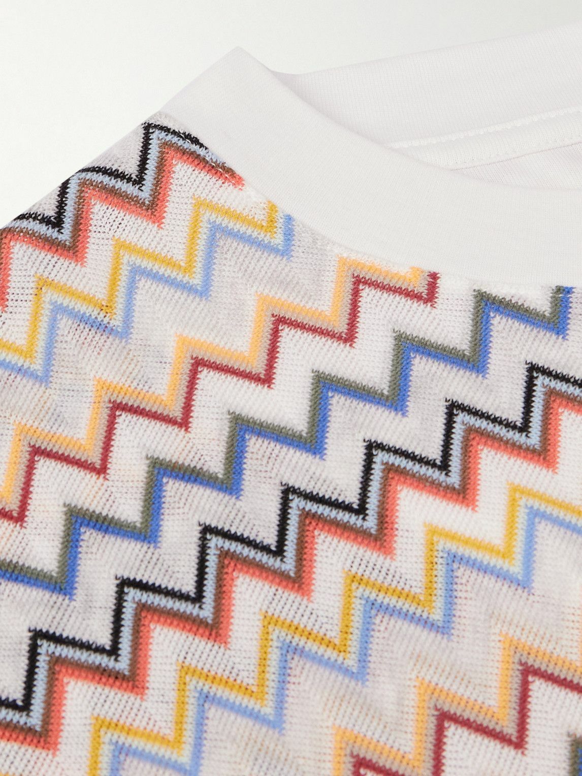 Missoni - Crochet-Knit Cotton T-Shirt - Multi