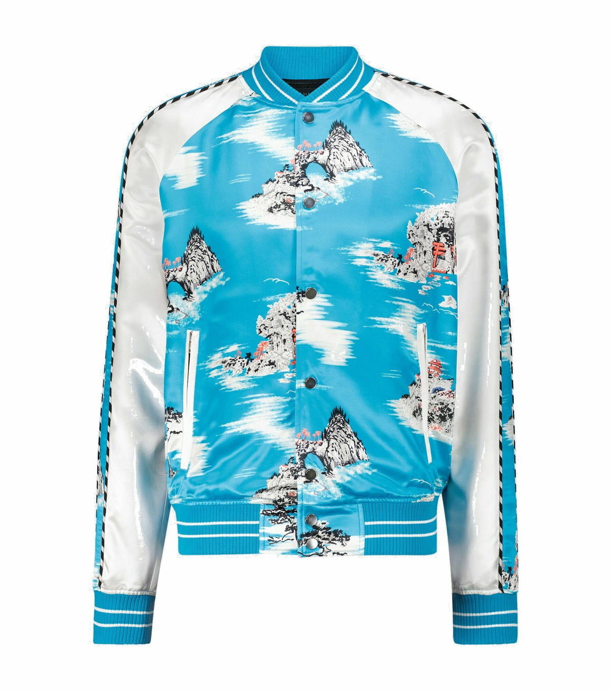 Amiri - Hawaiian silk-blend bomber jacket Amiri