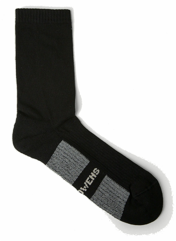 Photo: Rick Owens - Logo Intarsia Socks in Black