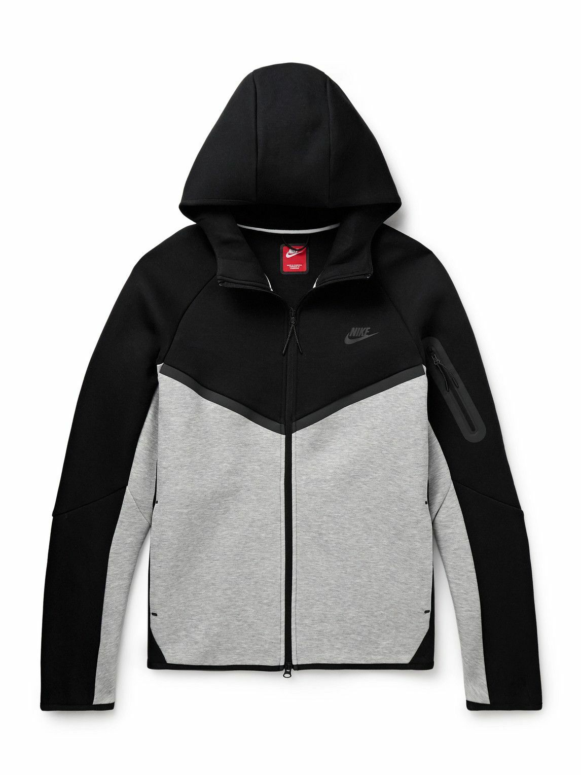 【メーカー再生品】 Windrunner - Nike Logo-Print Zip-Up Fleece Tech Cotton-Blend ウォーキング・ランニングウェア