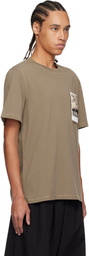 Helmut Lang Brown Postcard: Greenwich T-shirt