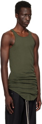 Rick Owens Green Porterville Rib Tank Top